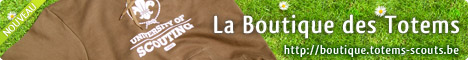 Boutique des Totems - http://boutique.totems-scouts.be